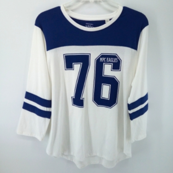 Original League Collegiate Outfitters MPC Eagles 76 Jersey Tee 100% Cotton M - Picture 1 of 9
